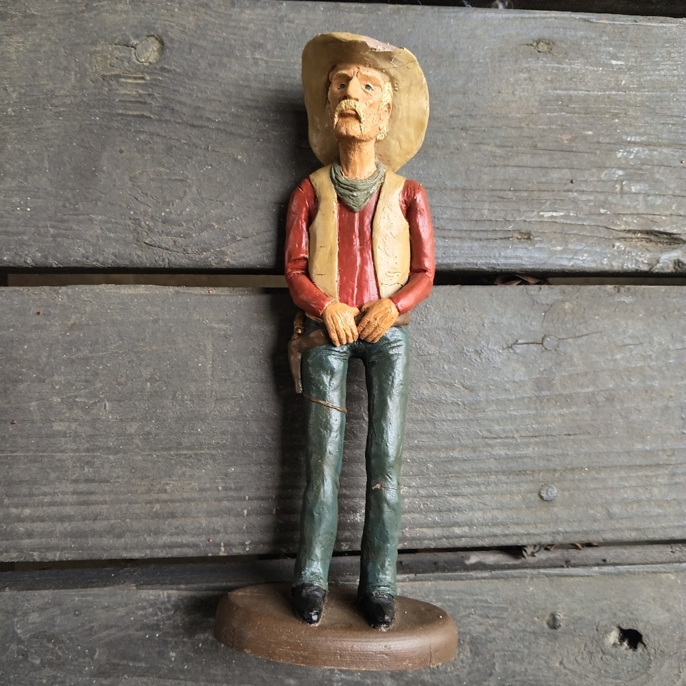 Vintage Ceramic Cowboy Figurine